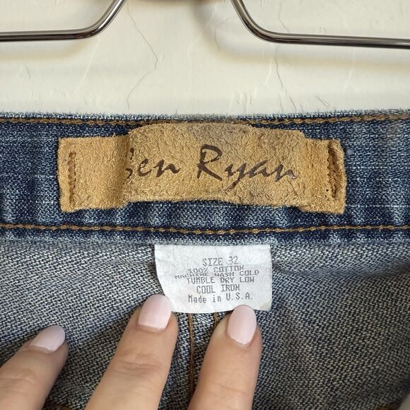 Vintage Ben Ryan Mens Mid Rise Classic Blue Straight Leg Jeans Y2K 90’s Casual - Picture 7 of 13